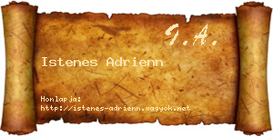 Istenes Adrienn névjegykártya